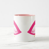 Roze, roze, roze vogels mok met tweetone koffie (Center)