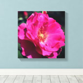 Roze roze roze volledig dicht canvas afdruk (Insitu (Houten vloer))
