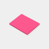 Roze roze roze, warme, roze, moderne meisjesontwer post-it® notes (Schuin)