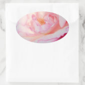 Roze roze roze waterverf ovale sticker (Tas)