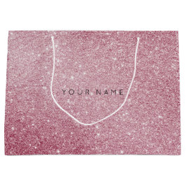 Roze roze roze witte glitter voor cadeautas