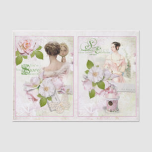 roze roze roze witte ontvlechting tissuepapier