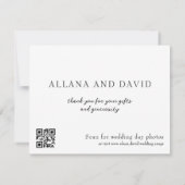 roze roze rozen dank je kaart , bruiloft bedankt (Achterkant)