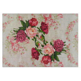 Roze roze rozen snijvlak snijplank