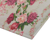 Roze roze rozen snijvlak snijplank (Hoek)