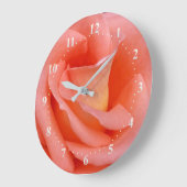 roze roze rozenbladen grote klok (Hoek)