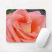roze roze rozenbladen muismat (Met muis)