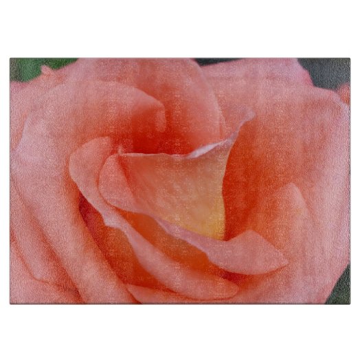 roze roze rozenbladen snijplank (Voorkant)