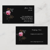 roze roze rozenbloem en roze knoppen visitekaartje (Voorkant / Achterkant)