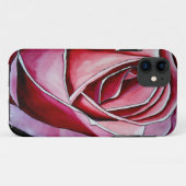 Roze roze rozenbloem waterverf abstracte kunst Case-Mate iPhone case (Achterkant (horizontaal))