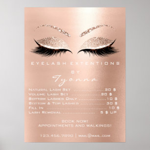 Roze roze rozenmaakappes blazen de verlengingsprij poster