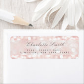 Roze roze rozenpasta met reserveonderdelen etiket (Insitu)