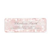 Roze roze rozenpasta met reserveonderdelen etiket (Voorkant)