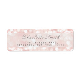 Roze roze rozenpasta met reserveonderdelen etiket