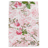 Roze roze rozentas medium cadeauzakje (Voorkant)