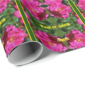 Roze Roze schilderij Bloem Kunst Gepersonaliseerd Cadeaupapier (Rol Hoek)