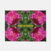 Roze Roze schilderij Bloem Kunst Gepersonaliseerd Deurmat (Voorkant)