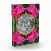 Roze Roze schilderij Bloem Voeg uw Fotoblokken (Links)