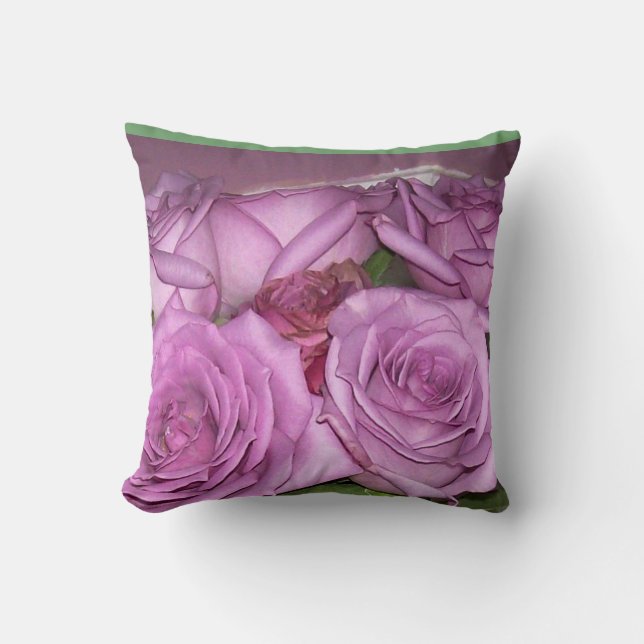 Roze roze Serenity - Pillow Kussen (Voorkant)