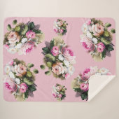  Roze Roze Sherpa Deken (Voorkant (horizontaal))