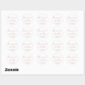 Roze Roze Shower Favor | Boho Bedankt Sticker (Vel)