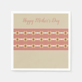 Roze Roze Sinaasappel Taupe Elegant Servet