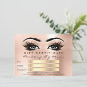 Roze roze sla artist certificaat cadeau (Staand voorkant)