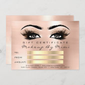 Roze roze sla artist certificaat cadeau (Voorkant / Achterkant)