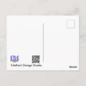 Roze roze sluit het DIY-Briefkaart af Briefkaart (Achterkant)