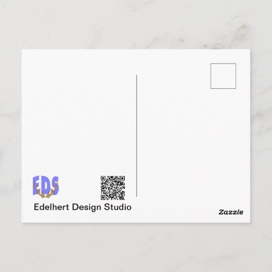 Roze roze sluit het DIY-Briefkaart af Briefkaart (Achterkant)