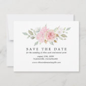 Roze roze sparen de Kaart van de Datum met de Acht (Voorkant)