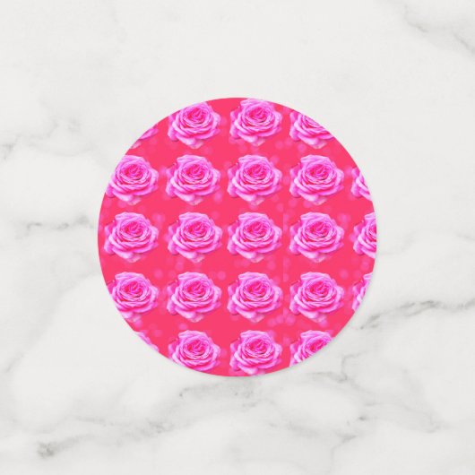 Roze Roze Sparkle Confetti (Kleine voorkant)