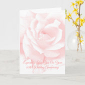 Roze roze speciaal 65th Wedding Jubileum Kaart (Gele Bloem)