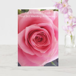 Roze roze speciaal gepersonaliseerd Jubileum voor  Kaart