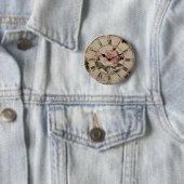 roze roze steampunk bruiloft ronde button 5,7 cm (In situ)
