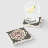  Roze Roze Stenen Onderzetter (Zijkant)