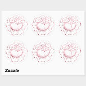 Roze Roze Sticker en Envelope SealA (Vel)