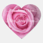 Roze roze Stickers Romantisch Roos Weddenschappen (Voorkant)