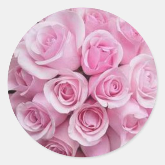 Roze roze Stickers voor enveloppen (Voorkant)