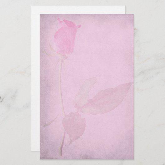 Roze roze  stijlschrijfpapier briefpapier (Voorkant / Achterkant)