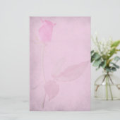 Roze roze stijlschrijfpapier briefpapier (Staand voorkant)