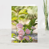 Roze Roze Struik en Groen gebladerte Kaart (Voorkant)