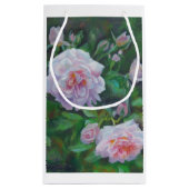 Roze roze tas met wieltjes klein cadeauzakje (Achterkant)