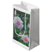 Roze roze tas met wieltjes klein cadeauzakje (Voorkant Gekanteld)