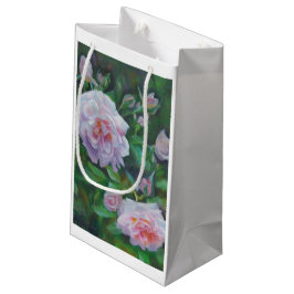 Roze roze tas met wieltjes klein cadeauzakje
