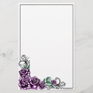 Roze roze Tattoo Valentijn Briefpapier