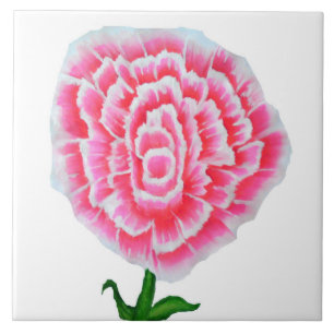 Roze roze Tegel voor schilderen Tegeltje