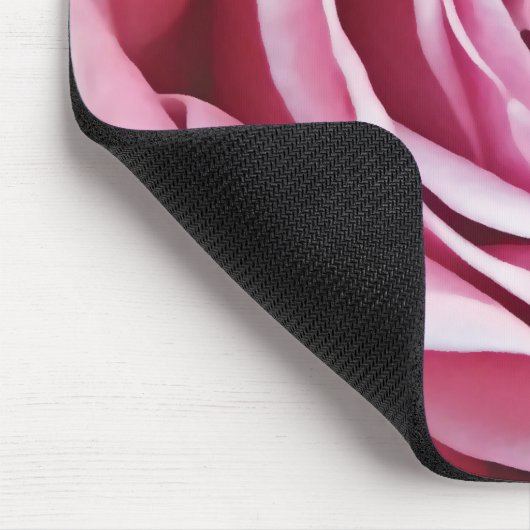 Roze roze tuin bloem romantische waterverf bloem muismat (Hoek)