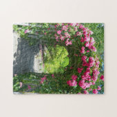 Roze roze tuin legpuzzel (Horizontaal)