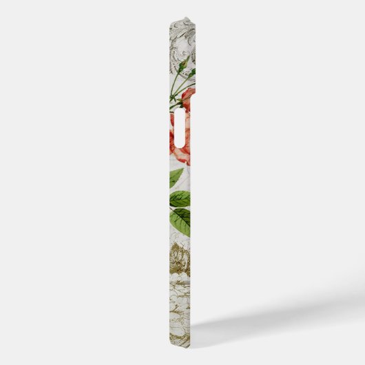  Roze Roze & Typografie Ephemera Case-Mate iPhone Case (Achterkant / Rechts)